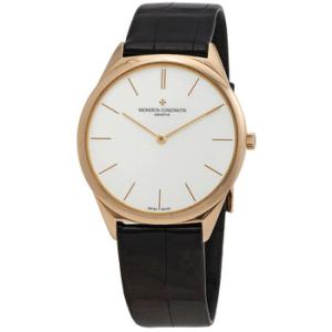 Historiques Ultra Fine 1955 Silver Dial Black Leather Watch 33155000R9588