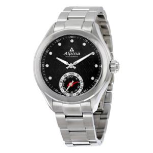 Horological Smartwatch Black Guilloche Dial Stainless Steel Case Quartz Watch AL285BTD3C6B