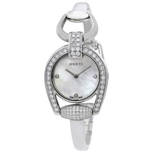Horsebit Mother of Pearl Diamond Dial Bangle Watch YA139505