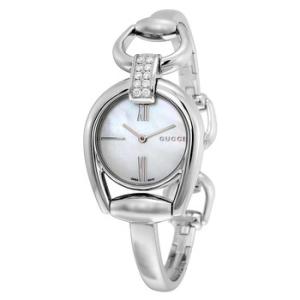Horsebit Small Whte Mother of Pearl Dial Watch YA139504