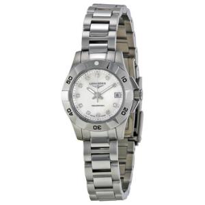 Hydro Conquest Mother of Pearl Diamond Dial Steel Watch L31984876