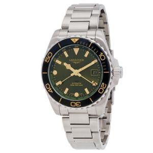 Hydroconquest GMT Automatic Green Dial Watch L3.790.4.06.6