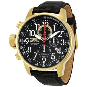 IForce Lefty Chronograph Black Dial Goldtone Lefty Watch