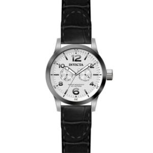 IForce Silver Dial Stainless Steel Black Leather Watch