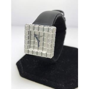 Ice Cube Mirror Dial Square Quartz Watch