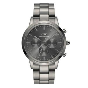Iconic Chronograph Link Graphite Quartz Watch DW00100643