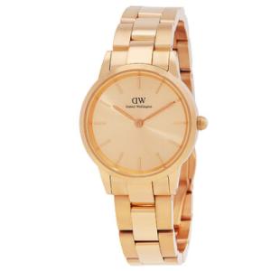 Iconic Link Rose Goldtone Dial Watch DW00100401