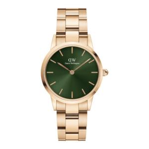 Iconic Quartz Green Dial Watch DW00100419