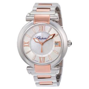Imperiale Silver Mother of Pearl Dial Stainless Steel and Rose Gold Watch