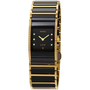 Integral Black Dial Twotones Diamond Watch R20752752