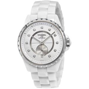 J12365 White Opaline Diamond Dial Ceramic Watch H4345