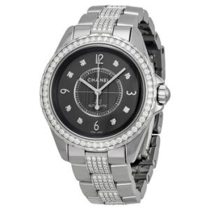J12 Automatic Grey Dial Titanium and Ceramic Watch H3106