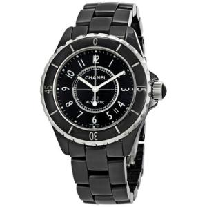 J12 Black Ceramic Automatic Midsize Watch H0685