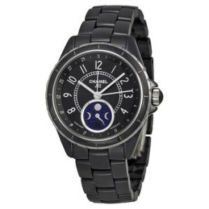 J12 Black Ceramic Moonphase Watch H3406