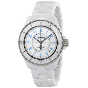 J12 Blue Light White Dial Ceramic Automatic Watch H3827