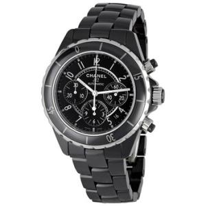 J12 Chronograph Black Ceramic Watch H0940