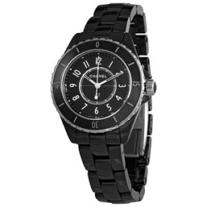 J12 Quartz Black Dial Watch H5695