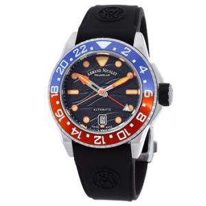 JSH GMT Automatic Black Dial Watch A487RGNNOGG2710N