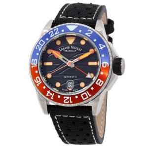 JSH GMT Automatic Black Dial Watch A487RGNNOP0640NC8