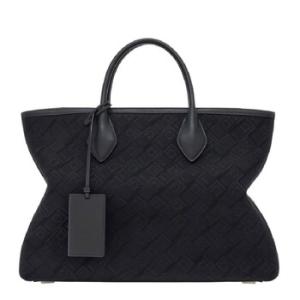 Jaquard Top Handle Tote Bag
