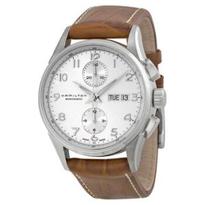 Jazzmaster Maestro Silver Dial Brown Leather Watch H32576555