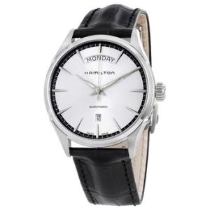 Jazzmaster Silver Dial Black Leather Watch H42565751