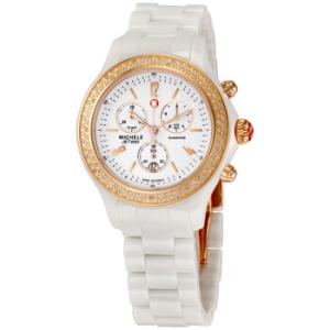 Jetway Diamond Ceramic Chronograph Rose Goldtone Watch MWW17B000008