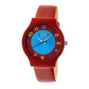 Jubilee Blue Dial Red Leatherette Watch CRACR4603