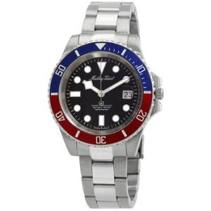 Jumbo Quartz Black Dial Pepsi Bezel Watch H9060AR