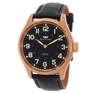 KMU 48 Hand Wound Black Dial Watch 3906.29AT.LBK7D