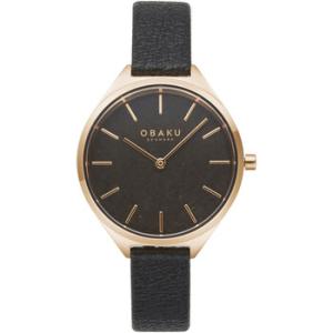 Kaffe Quartz Black Dial Watch V257LHVNRB