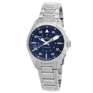 Khaki Aviation Pilot Automatic Blue Dial Watch H76215140
