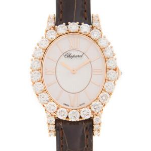 LHeure du Diamant Hand Wind Diamond White Dial Watch