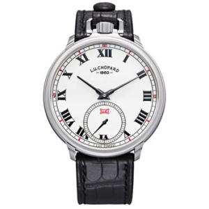 L.U.C Louis Ulysse White Dial Black Leather Watch
