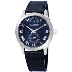 L.U.C Quattro Blue Dial Platinum Watch