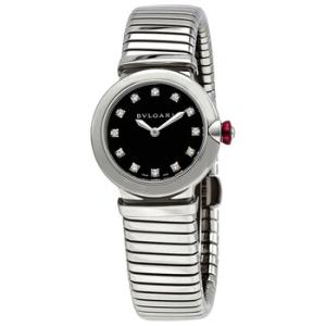 LVCEA Tubogas Quartz Diamond Black Dial Watch