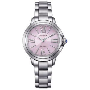 L Ceci EcoDrive Pink Dial Watch EM116058X