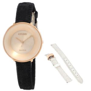 L EcoDrive Champagne Dial Watch EM060842X