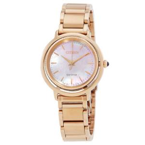 L EcoDrive Mother of Pearl Dial Watch EM110386Y