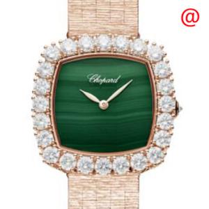 L Heure Du Diamant Automatic Diamond Green Dial Watch 10A386