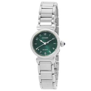 L May Bells EcoDrive Green Dial Watch EM113083X