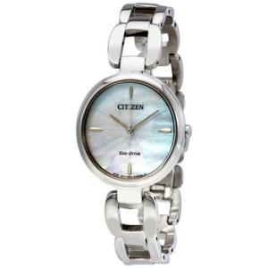 L Mother of Pearl Dial Watch EM042054D