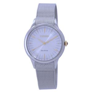 L Series EcoDrive Silver Dial Watch EM081483A