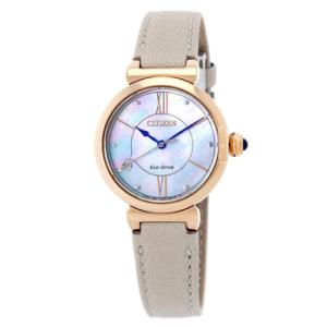 L Series EcoDrive White Mother of Pearl Dial Watch EM107318D