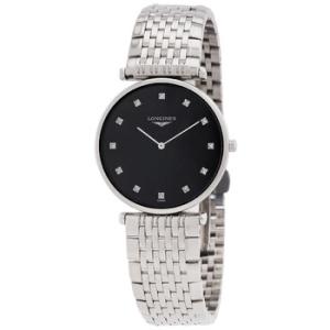 La Grande Classique Quartz Diamond Black Dial Watch L4.709.4.55.6
