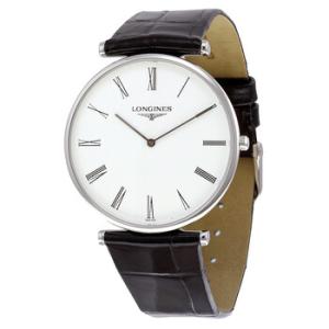 La Grande Classique White Dial Black Leather Watch L4.766.4.11.2