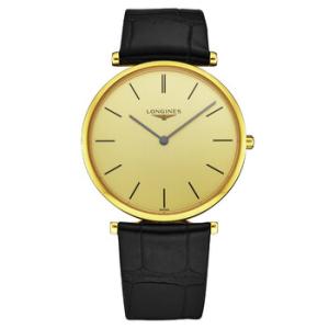 La Grande Quartz Gold Dial Watch L4.755.2.32.2