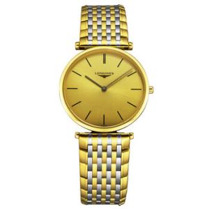 La Grande Quartz Gold Dial Watch L4.755.2.32.7