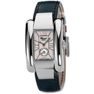 La Strada White Dial Black Leather Watch