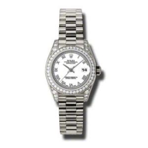 LadyDatejust 26 White Dial 18K White Gold President Automatic Watch 179159WRP